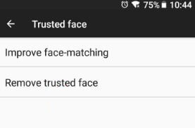 إزالة الوجه الموثوق به في Android 8.1 Oreo