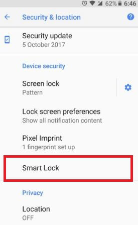 كيفية استخدام Smart Lock على Android Oreo 8.1 لفتح هاتفك تلقائيًا