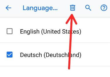 كيفية إزالة اللغة على android 9.0 Pie