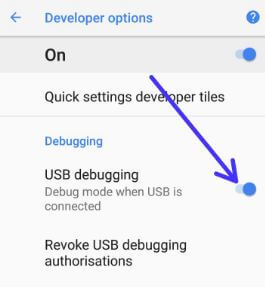 كيفية تمكين تصحيح أخطاء USB على Android 9 Pie