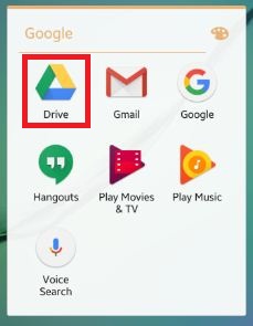 افتح تطبيق google-drive-app-on-android