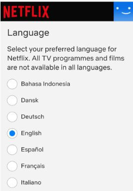 قم بتغيير اللغة على Netflix Android