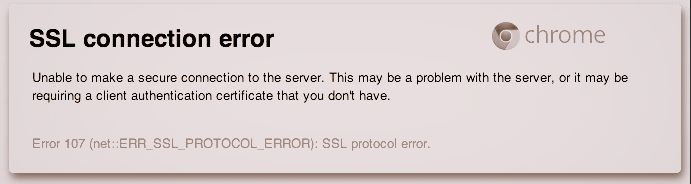 خطأ اتصال SSL متصفح Google Chrome: كيفية الإصلاح